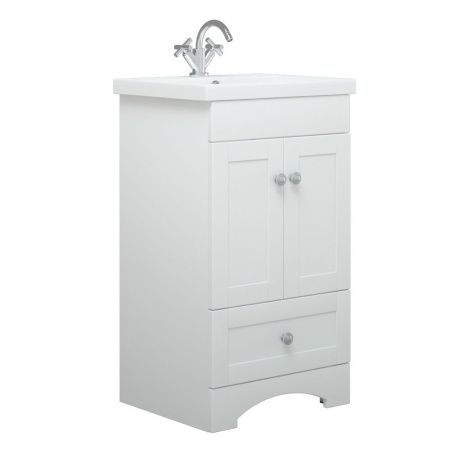 Тумба под раковину Corozo Техас SD-00000994 50х40 напольная цвет белый