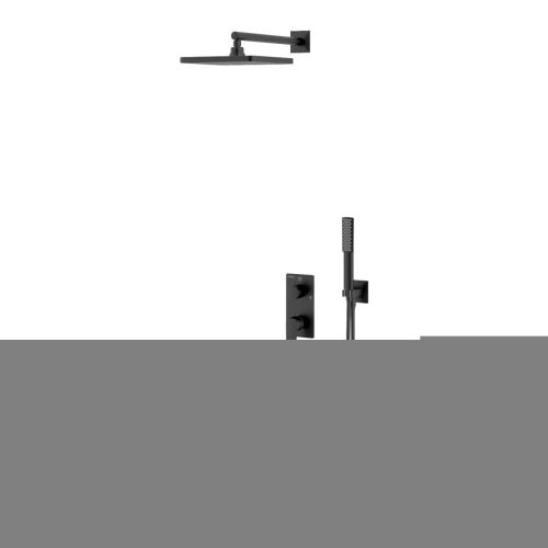 Душевая система Teska CIERA PRO AS3380 встраиваемая в стену цвет черный - фото 2