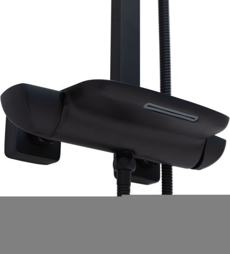 Душевая стойка Allen Brau Infinity 5.21030-31 настенная цвет черный - фото 4