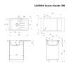 Кухонная мойка Ulgran Quartz Gerda 780-04 80х50 цвет белый