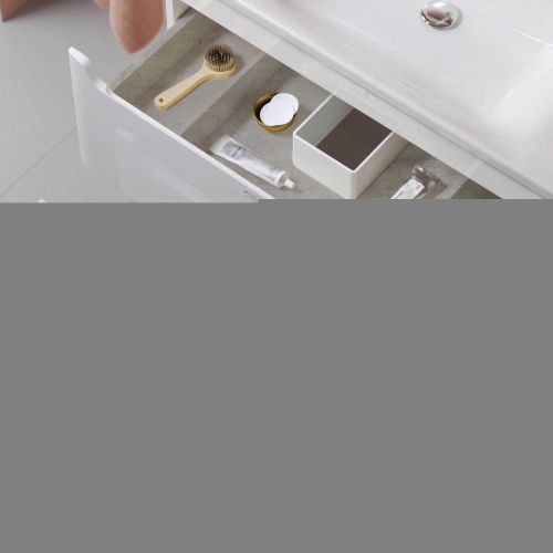 Тумба с раковиной Alavann Lana ALV0980000 80х50 напольная цвет белый - фото 3