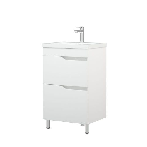 Тумба под раковину Corozo Теона SD-00001511 50х40 напольная цвет белый - фото 4