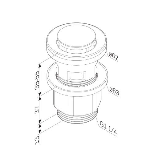 Донный клапан Am.Pm F0700P00 хром - фото 4