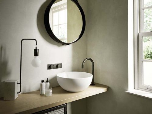 Раковина из сантехнического фаянса Hatria HAPPY HOUR A0Y5A525 30х30 накладная цвет белый