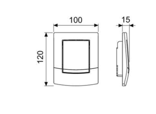 Клавиша смыва механическая Tece TECEambia 9242140 цвет белый - фото 2
