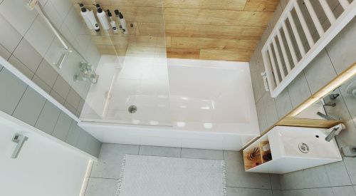 Ванна акриловая 1MarKa VIOLA 01ви1270 120х70 пристенная прямоугольная без каркаса - фото 4