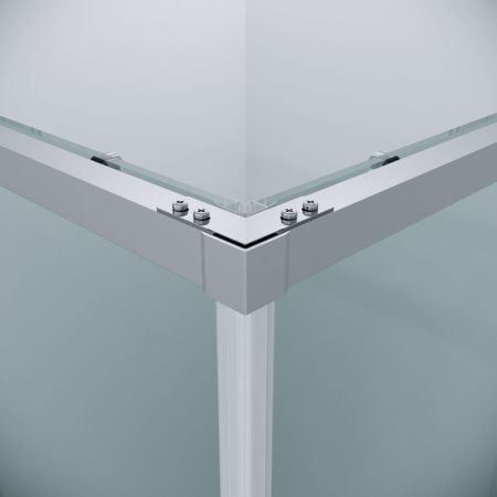 Душевая дверь Grossman Galaxy 1/2.K33.01.11.10.00 110х195 стекло прозрачное профиль хром