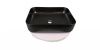 Раковина из сантехнического фарфора Sintesi SIN-LVB-APP-409BM 50х40 накладная цвет черный без отверстий под смеситель