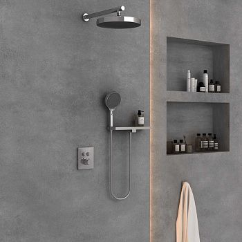 Душевая система Vincea VSFW-3I21T2RCH встраиваемая в стену цвет хром с термостатом