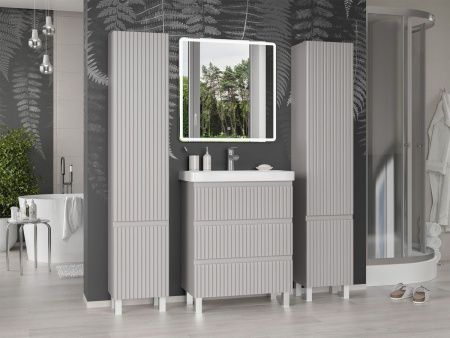 Тумба под раковину Brevita Victory VIC-07070-50-03Я 70х40 напольная цвет серый