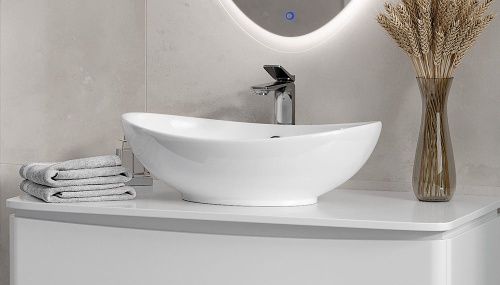 Раковина из сантехнического фаянса Velvex 7027A 60х40 накладная цвет белый без отверстий под смеситель - фото 3