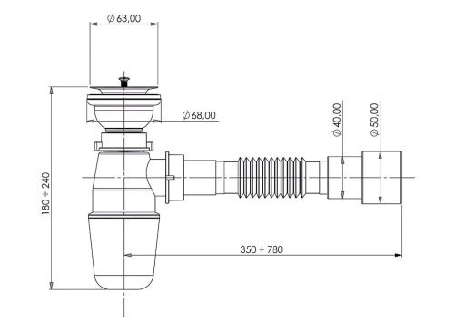 Сифон для раковины Bettoserb 125320 - фото 2