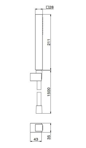 Душевая лейка Kerama Marazzi FUTURA 858KM.21.018 цвет хром - фото 2