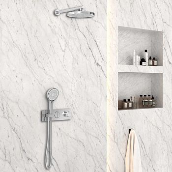 Душевая система Vincea VSFW-422T2CH встраиваемая в стену цвет хром с термостатом