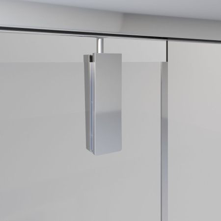 Душевая дверь Niagara Nova NG-83-8AB 80х195 стекло прозрачное профиль черный