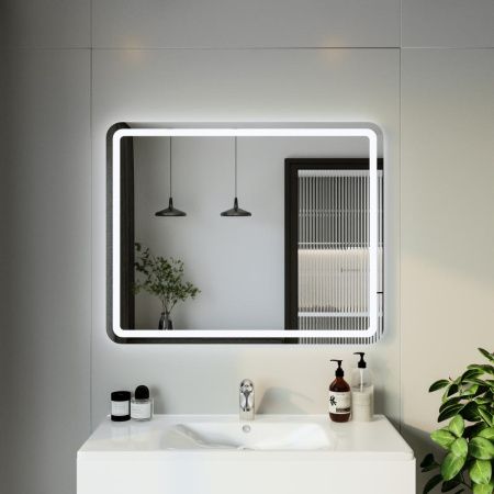 Зеркало с подсветкой Бриклаер Эстель 4627125414237 100х80 подвесное