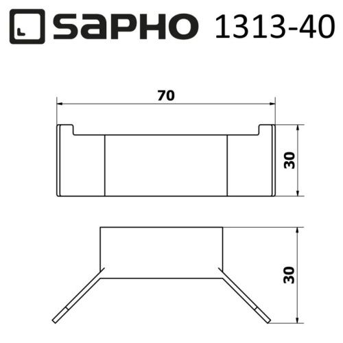 Двойной крючок Sapho EVEREST 1313-40 - фото 5