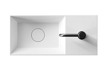 Раковина керамическая Alice Spy 34100101 60х30 подвесная цвет белый 1 отверстие под смеситель