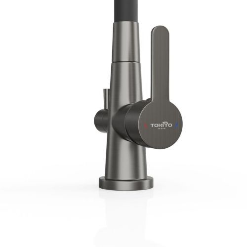 Смеситель для кухни Tokito AISAI TOK-AIS-1019 на мойку вороненая сталь - фото 2