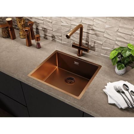 Кухонная мойка Grandex Aqua 5010862 50х45 цвет медь поверхность матовая
