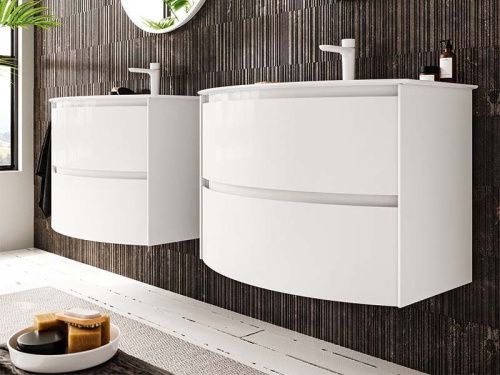 Тумба под раковину Berloni Bagno WARBS2CKD4C 111 100х50 подвесная цвет белый