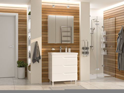 Тумба под раковину Misty Софт П-Соф-01075-0113Я 70х50 напольная цвет белый - фото 5