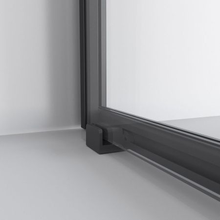 Душевой уголок Niagara Nova NG-6824-34BLACK 100х100 стекло прозрачное профиль черный без поддона