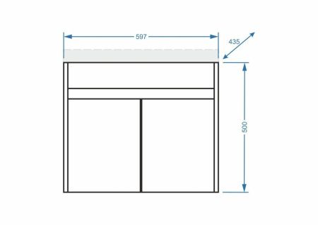 Тумба под раковину Stella Polar Фаворита SP-00000167 60х40 подвесная цвет белый