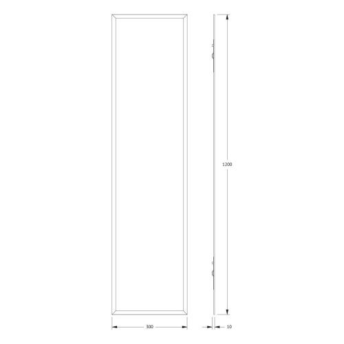 Зеркало Evoform Comfort BY 0937 30х120 подвесное - фото 2