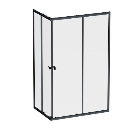 Душевой уголок Am.Pm Sunny W87G-403-12080-BT 120х80 стекло прозрачное профиль черный без поддона