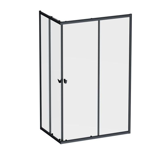 Душевой уголок Am.Pm Sunny W87G-403-12080-BT 120х80 стекло прозрачное профиль черный без поддона - фото 2