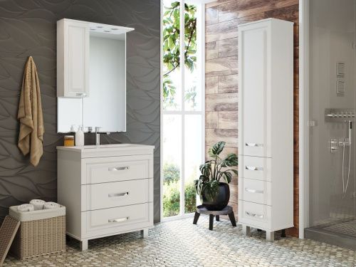 Тумба под раковину Misty Терра П-Тер01070-0113Я 70х50 напольная цвет белый - фото 4