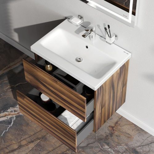 Тумба под раковину Am.Pm Gem M90FHX0602HF 60х40 подвесная цвет коричневый - фото 4