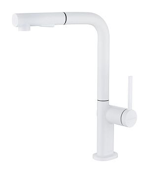 Смеситель для кухни Paulmark NEO Ne214419-WH на мойку белый