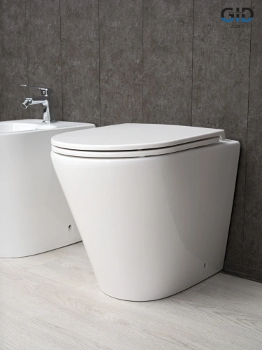 Унитаз приставной Gid Cortado 62211Y белый с сиденьем микролифт безободковый душевой смыв - фото 5