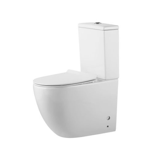 Унитаз напольный с бачком Orange C05-000w белый с сиденьем микролифт душевой смыв - фото 2