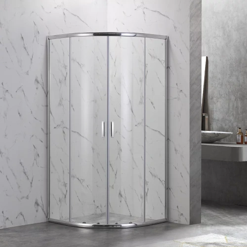 Душевой уголок Veconi Rovigo RV202-90-01-C4 90х90 стекло прозрачное профиль хром без поддона