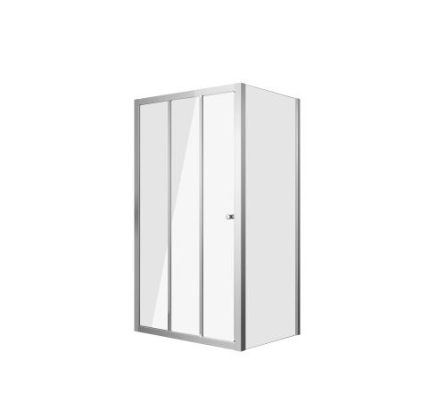 Душевой уголок Grossman Falcon GR-D110-P100Fa 110х100 стекло прозрачное профиль хром без поддона