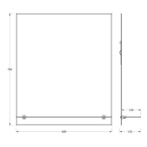Зеркало Evoform Attractive BY 0505 60х70 подвесное - фото 2