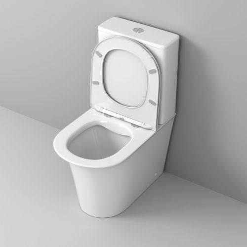 Унитаз напольный с бачком Grossman Galaxy GR-4469S белый с сиденьем безободковый каскадный смыв - фото 4