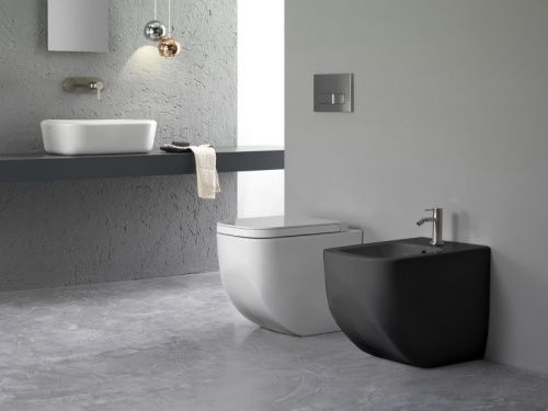 Биде напольное Hatria NEXT A0Y3AU02 цвет черный - фото 2