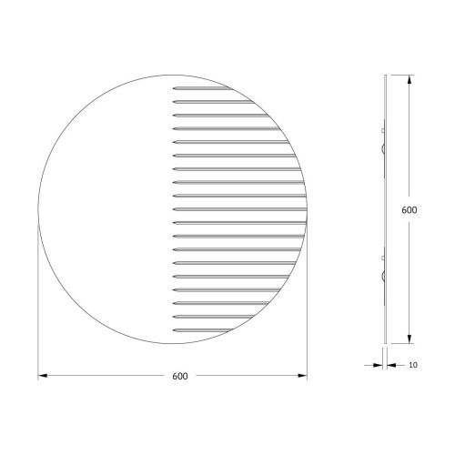Зеркало Evoform Florentina BY 5011 60х60 подвесное - фото 2