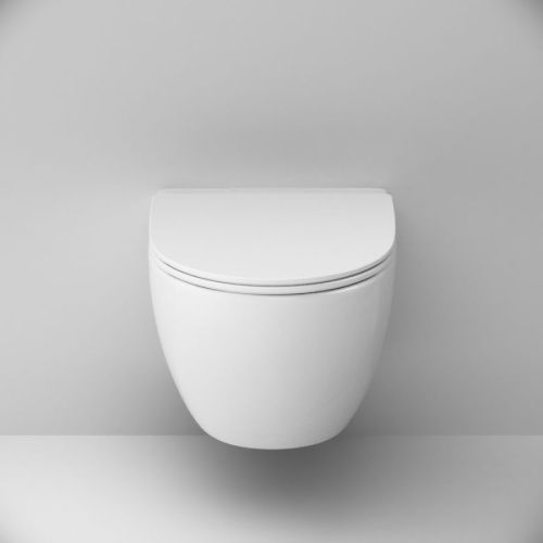 Унитаз подвесной Am.Pm Awe C111700SC белый с сиденьем микролифт безободковый каскадный смыв - фото 5