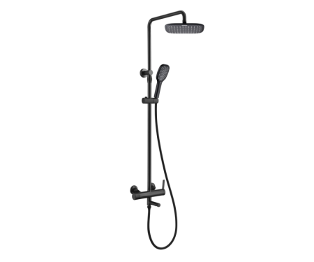 Душевая стойка Bronze de Luxe 2039H настенная цвет черный