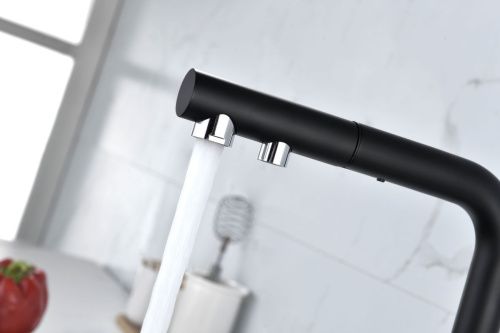 Смеситель для кухни Paulmark SERPENTINE Se213222-AN на мойку черный - фото 5