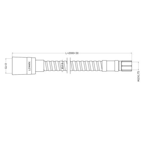 Душевой шланг LeMark LE8051S хром - фото 2