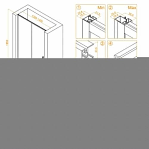 Душевая дверь RGW Stilvoll 32321213-11 130х195 стекло прозрачное профиль хром - фото 2