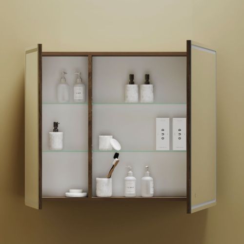 Зеркало-шкаф Sancos Mirror MI90ECH 90х70 подвесной цвет коричневый - фото 5