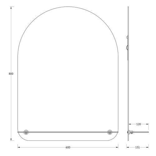 Зеркало Evoform Optima BY 0513 60х80 подвесное - фото 2