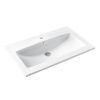 Раковина из сантехнического фарфора Santek Элина WH501619 80х50 накладная цвет белый